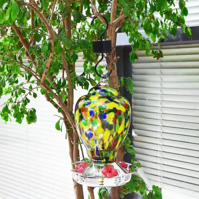 Alt view image 2 of 5 - Ant Moat for Hummingbird Feeder, Hanging Ant Guard for Hummingbird and Oriole Feeder, Feeder Accessory Hooks - 2 Packs