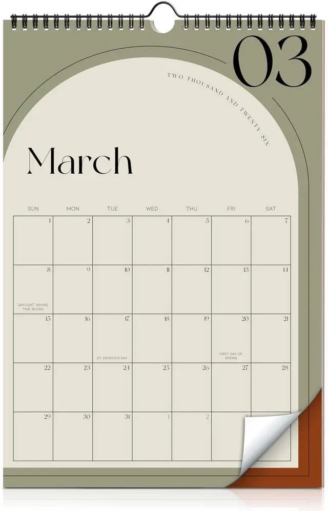 Main image of Aesthetic 2026 Wall Calendar Through December 2026