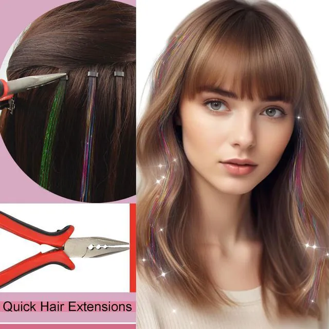 Alt view image 4 of 6 - 3 Holes Mini Hair Extensions Pliers Opener Removal Tool for Micro Nano Ring
