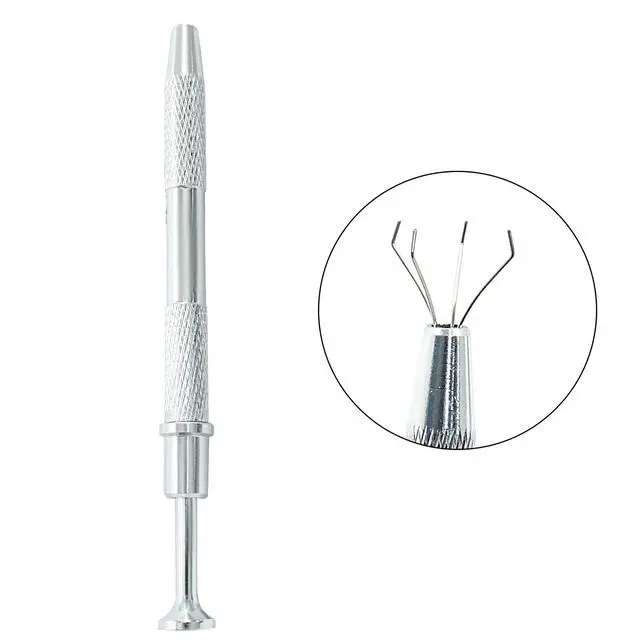 Alt view image 5 of 5 - Hordion 4-Claw Pick-Up Tool, Stainless Steel, Silver