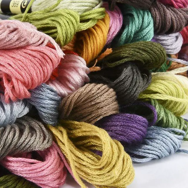 Alt view image 4 of 7 - Friendship Bracelet Embroidery Floss 50 Skeins Rainbow Color Cotton Thread for Cross Stitch Craft