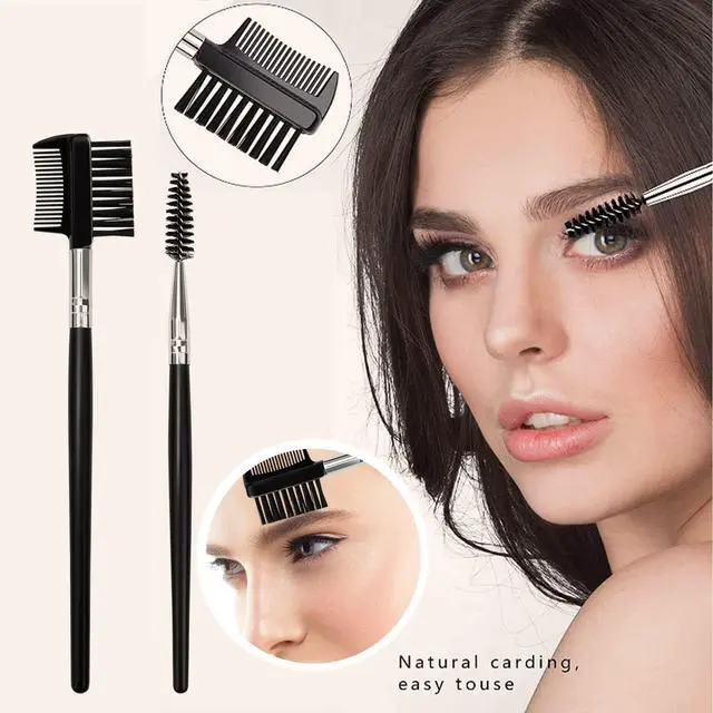 Alt view image 4 of 7 - 7-in-1 Eyebrow Razors Set with Brush, Scissors, Tweezers, Plastic Box for Women Men Eyelash Facial Grooming