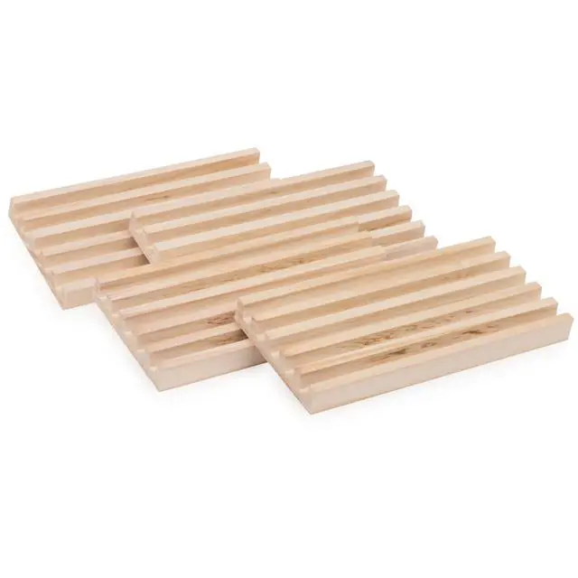Alt view image 5 of 6 - Spin Master Games Wooden Domino Racks Set of 4 Classic Board Game Trays