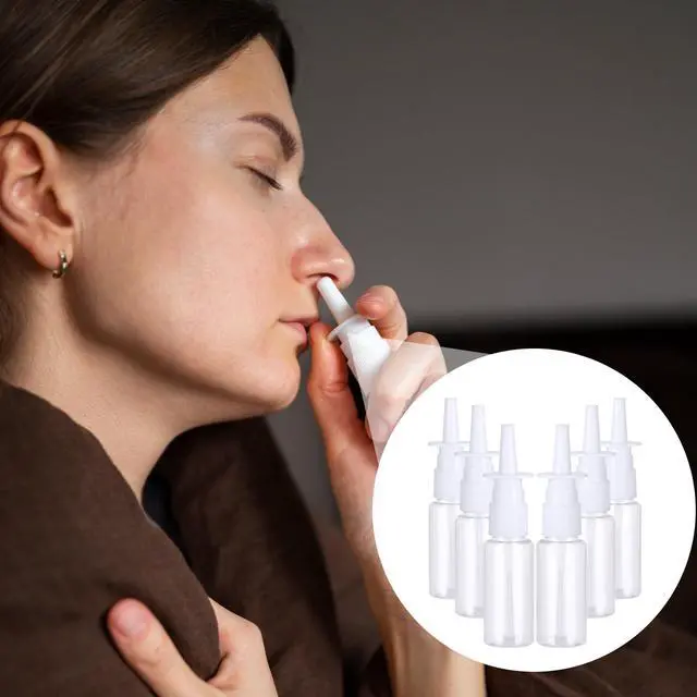 Alt view image 2 of 7 - Simarro 6Pcs 20ml Clear Empty Nasal Spray Bottles