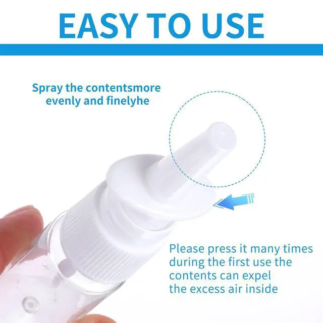 Alt view image 6 of 7 - Simarro 6Pcs 20ml Clear Empty Nasal Spray Bottles