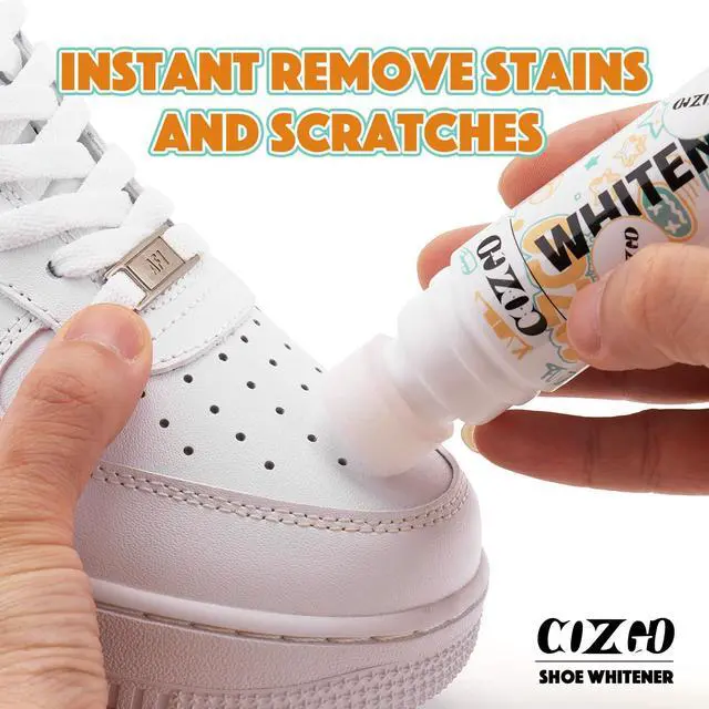 Alt view image 4 of 6 - COZGO White Shoe Polish for Sneaker, Scuff Cover Shoe Whitener for Leather, Canvas, Mesh, Tennis, PU, Fabric, Foam and Rubber