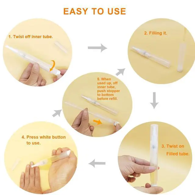 Alt view image 3 of 6 - Cuticle Oil Pen 3 Pack Refillable White