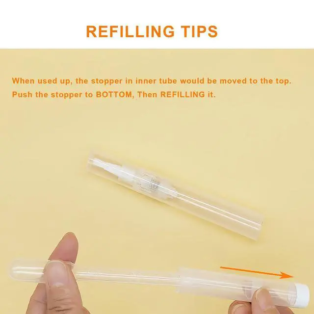 Alt view image 5 of 6 - Cuticle Oil Pen 3 Pack Refillable White
