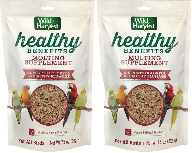 Main image of Wild Harvest Healthy Benefits Molting Supplement, 7.5 Oz, for All Birds (Pack of 2)