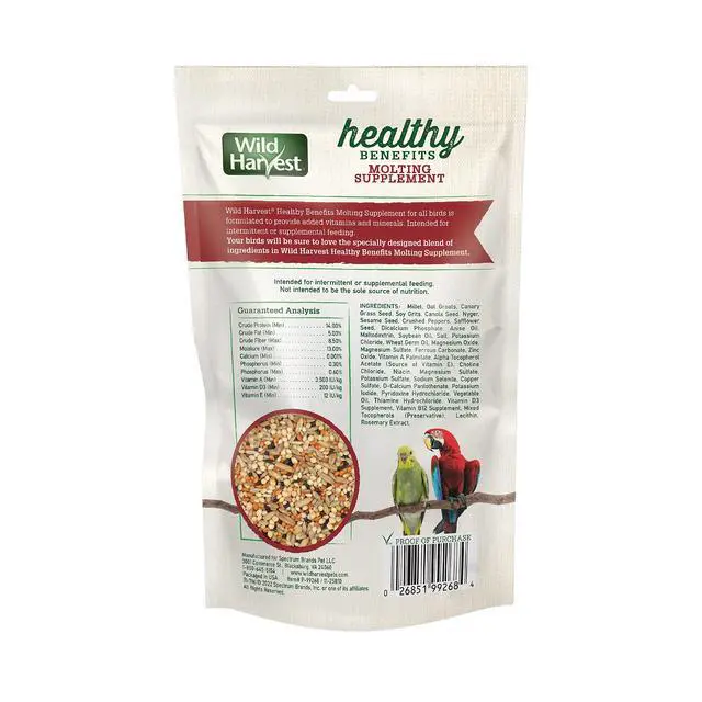 Alt view image 2 of 7 - Wild Harvest Healthy Benefits Molting Supplement, 7.5 Oz, for All Birds (Pack of 2)