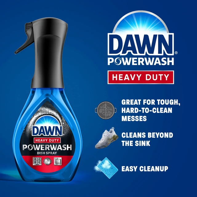 Alt view image 6 of 7 - Dawn Powerwash Heavy Duty Dish Spray All-Purpose Cleaner and Degreaser, 16oz Spray Bottle