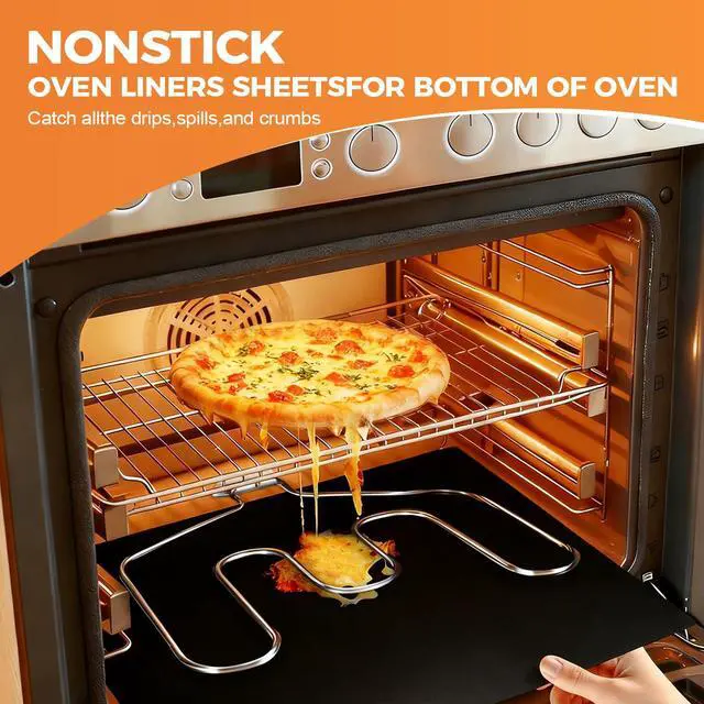 Alt view image 3 of 6 - 3 Pack Non-Stick Reusable Oven Liners, 17"x25" for Bottom of Oven