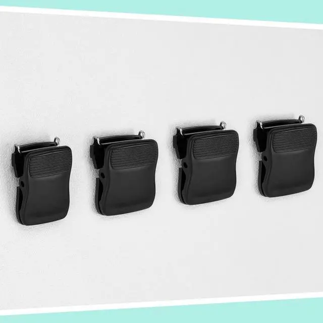 Alt view image 4 of 6 - Chiisong Cubicle Clips for Fabric Walls, 15 Pcs, Black