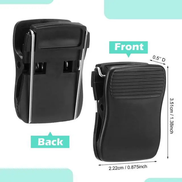 Alt view image 6 of 6 - Chiisong Cubicle Clips for Fabric Walls, 15 Pcs, Black