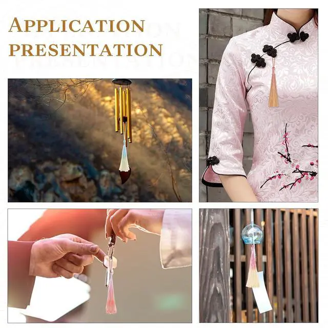Alt view image 5 of 7 - Bewudy 20Pcs Mini Silk Tassels Bookmark 13cm/5in, Color A