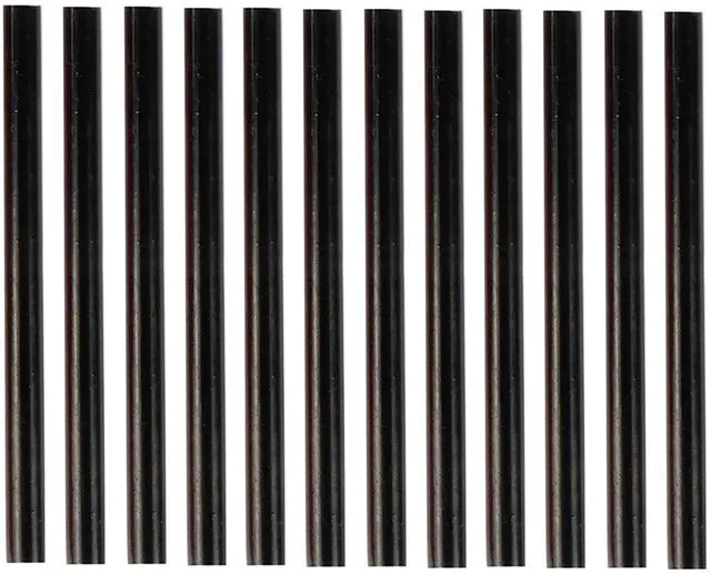 Main image of HUIHUIBAO 12 PCS Colored Hot Glue Sticks, 7 x 100mm, Mini Hot Melt Adhesive for DIY Art Craft, Black