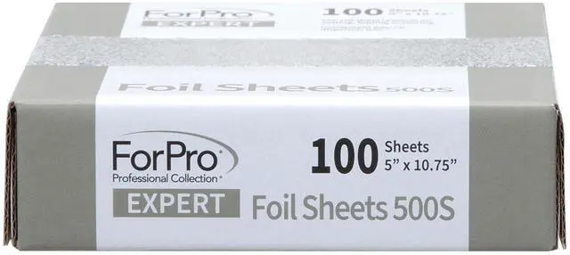 Alt view image 7 of 7 - ForPro Expert 500S Embossed Aluminum Foil Sheets, 5"W x 10.75"L, 100-Count, Food Safe, Pop-Up Dispenser for Hair Color & Highlighting