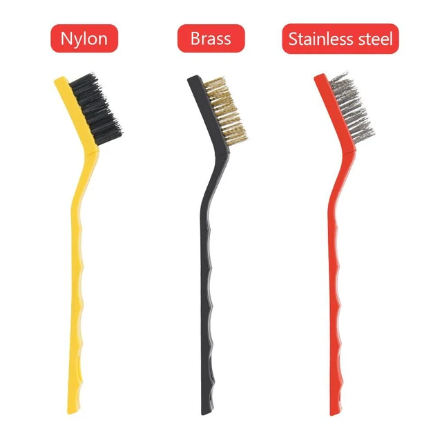 Alt view image 6 of 7 - 9pcs Detailing Brush Set, Interior Cleaning Brush, Steel Wire & Tire Brush