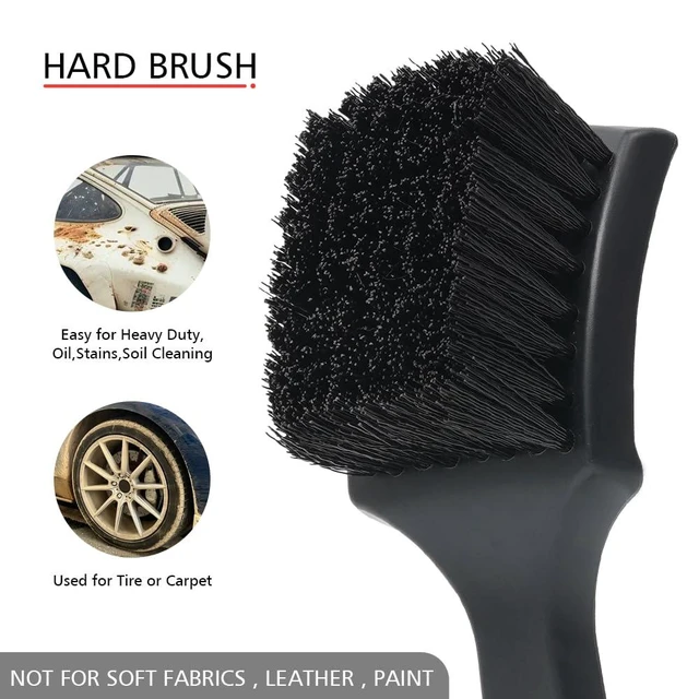 Alt view image 7 of 7 - 9pcs Detailing Brush Set, Interior Cleaning Brush, Steel Wire & Tire Brush