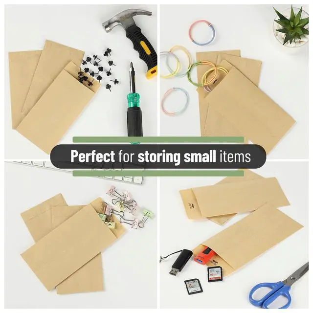 Alt view image 6 of 7 - Mr. Pen Self-Adhesive Kraft Paper Money Envelopes, 6.5" x 3.5", 100 Pack for Budgeting, Saving, and Organizing