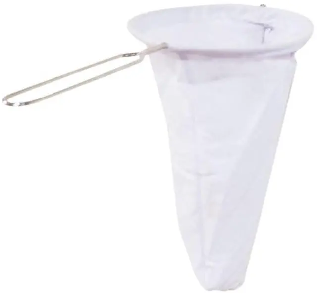 Main image of Traditional Thai Style Reusable Cloth Tea/Coffee Filter Sock, 3.0 Inches, Pour Over Dripper Coffee Strainer