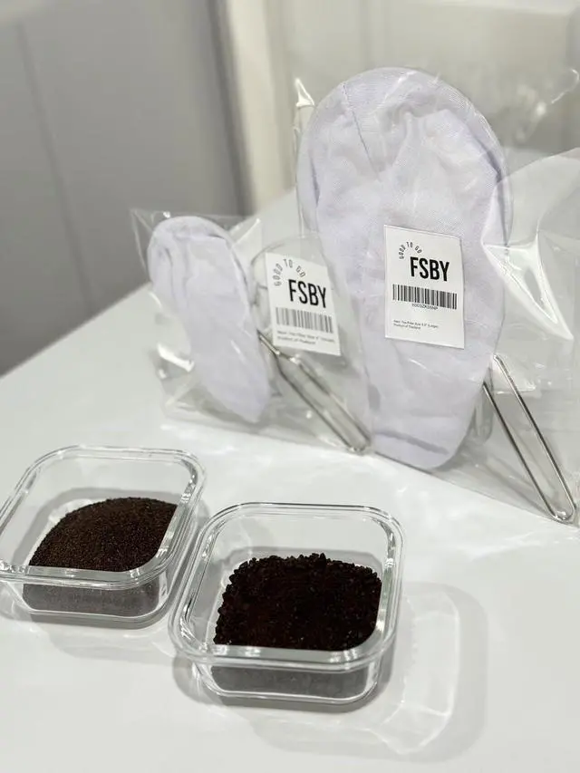Alt view image 2 of 5 - Traditional Thai Style Reusable Cloth Tea/Coffee Filter Sock, 3.0 Inches, Pour Over Dripper Coffee Strainer