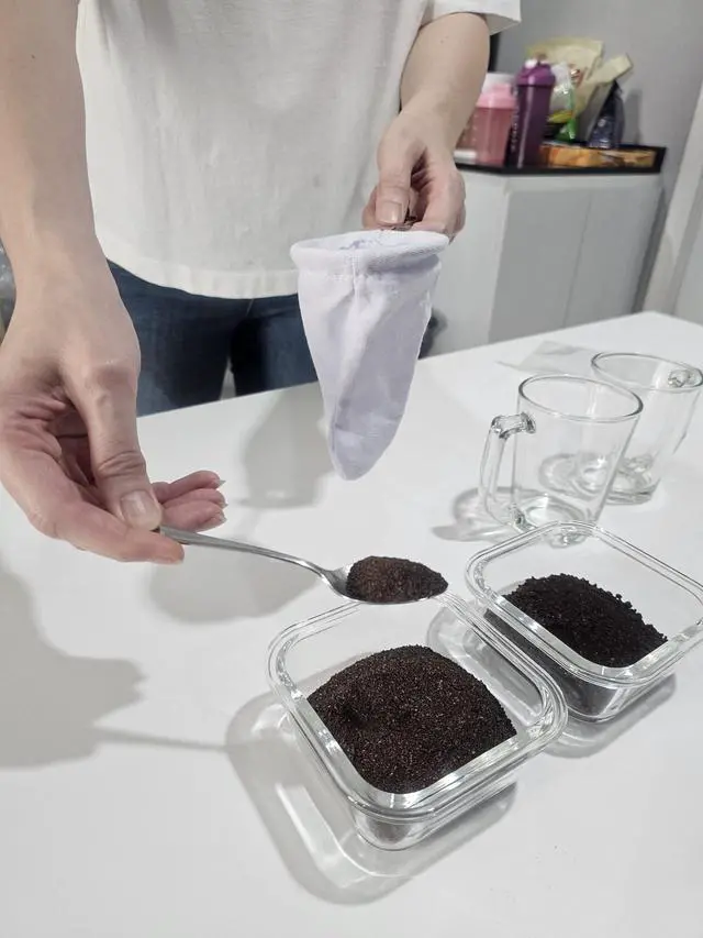 Alt view image 3 of 5 - Traditional Thai Style Reusable Cloth Tea/Coffee Filter Sock, 3.0 Inches, Pour Over Dripper Coffee Strainer