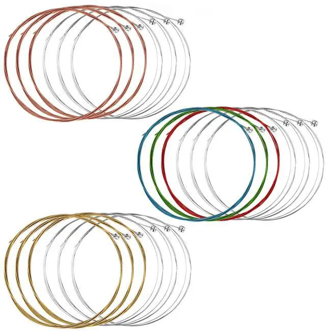 Main image of 3 Sets Acoustic Classical Guitar Strings 6-String Bronze with Small Ball Ends