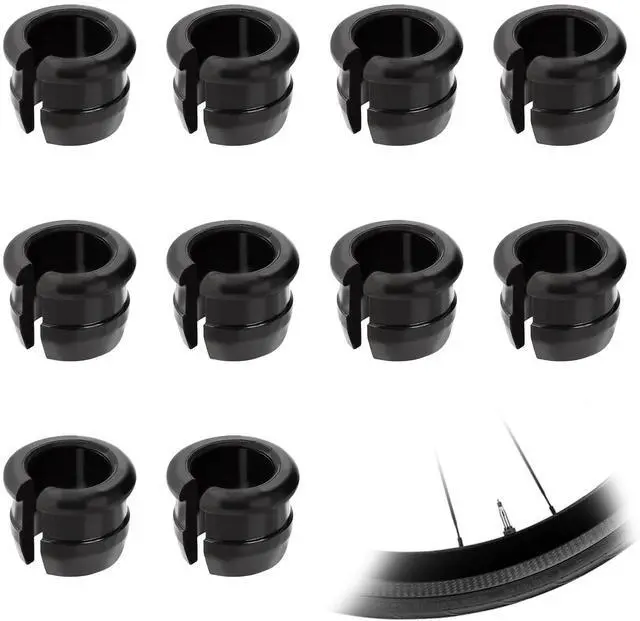 Main image of Wheels Manufacturing Presta Valve Saver 10 Pack Presta Rim Adapters Bike Valve Stem Grommets