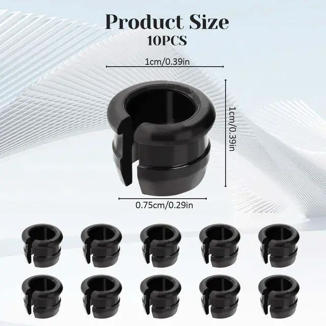 Alt view image 2 of 7 - Wheels Manufacturing Presta Valve Saver 10 Pack Presta Rim Adapters Bike Valve Stem Grommets