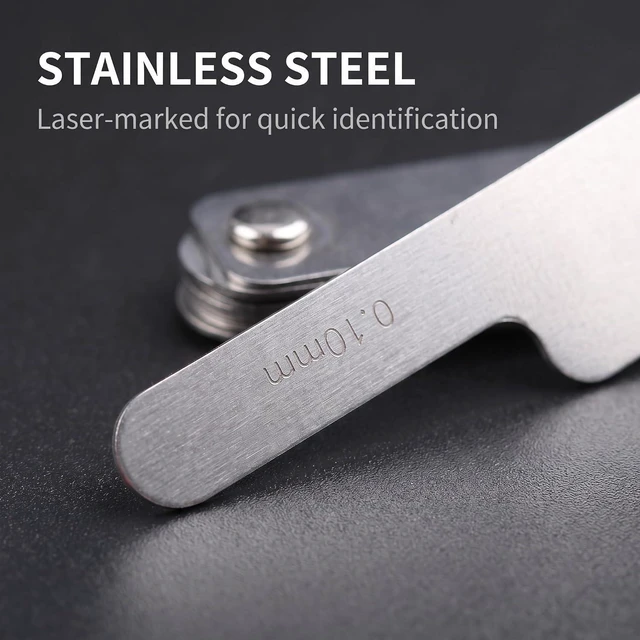 Alt view image 6 of 6 - 1 Piece Silver Dental Orthodontic Stainless Steel IPR Gauge Ruler 0.1-0.5mm, Metric and Imperial Interproximal Enamel Reduction Measuring Tool