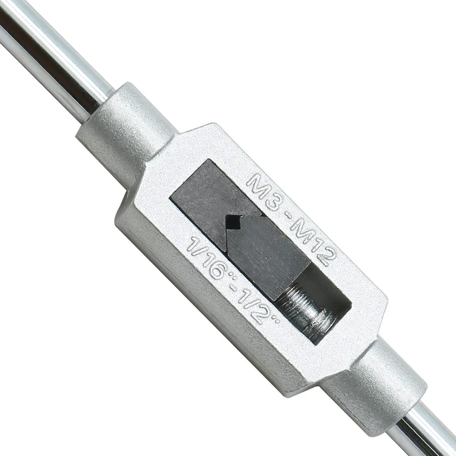 Alt view image 7 of 7 - Piutouyar M3-M12 Adjustable Tap Wrench Handle 1/16"-1/2"