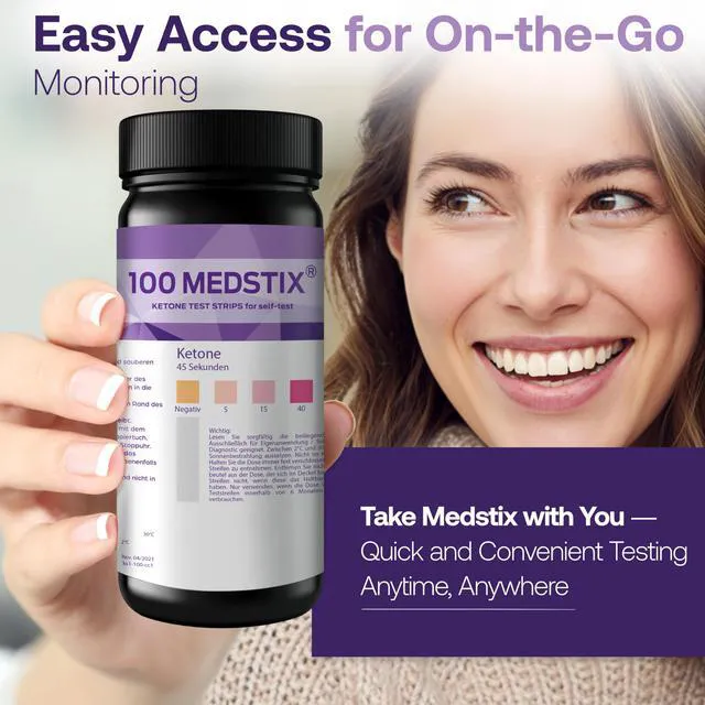 Alt view image 3 of 7 - 100 Ketone Test Strips for Urine Self-Testing