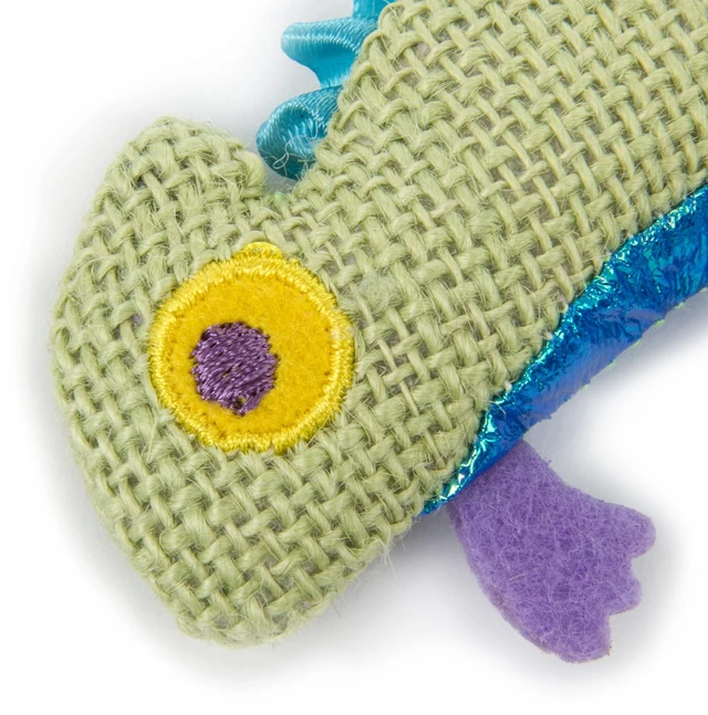 Alt view image 4 of 7 - Petlinks HappyNip Crinkle Chameleon Cat Toy with Silvervine & Catnip, Green, One Size