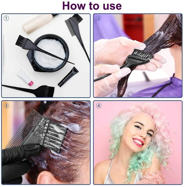 Alt view image 3 of 6 - Black Hair Dye Color Brush and Bowl Set