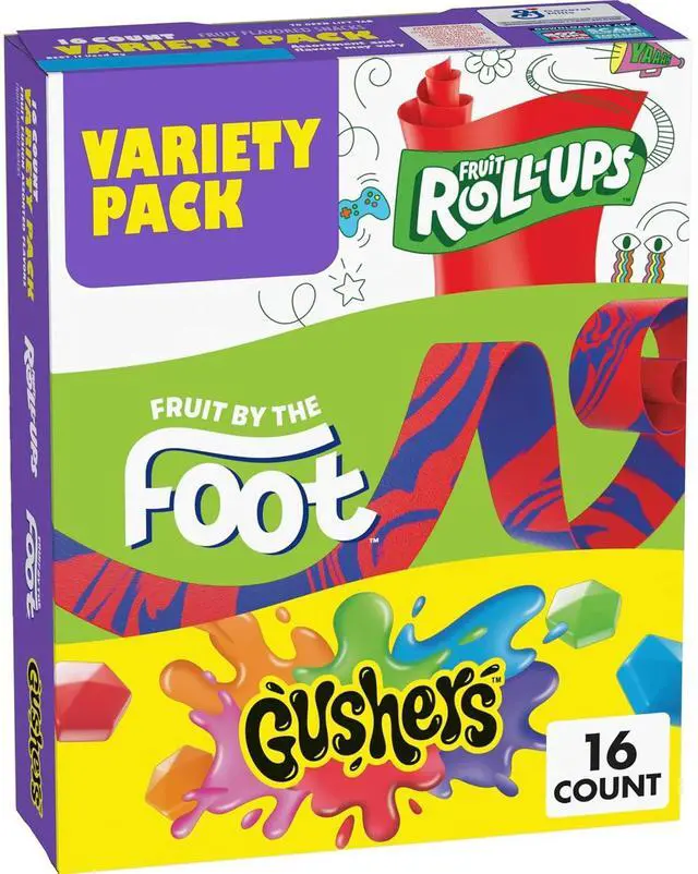 Main image of Fruit Flavored Snacks Variety Pack, Gluten Free, 16 Count, 10.2 Ounces