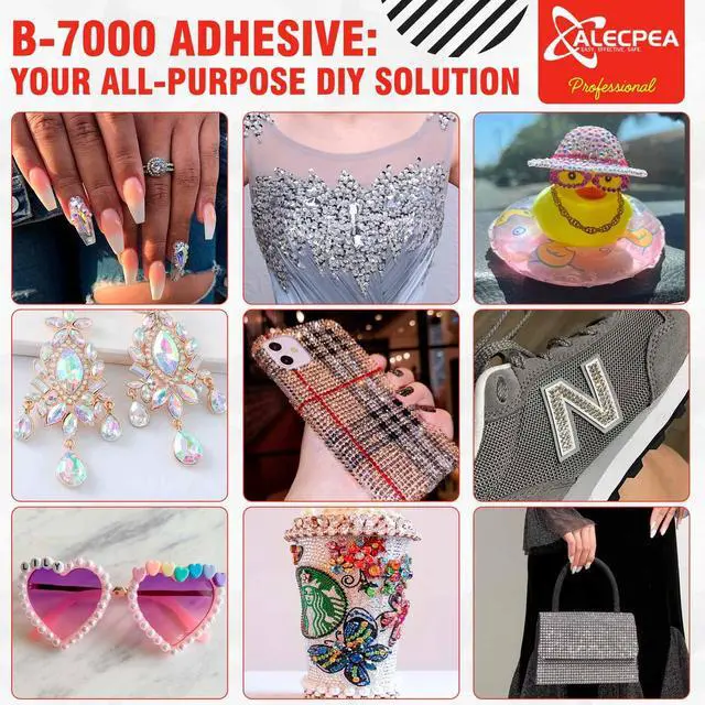 Alt view image 6 of 7 - B-7000 Craft Glue 15ml/0.5oz (2 Pack) for Jewelry Making, Rhinestones, Crafts, Clothes, Shoes, Fabric, Cell Phones