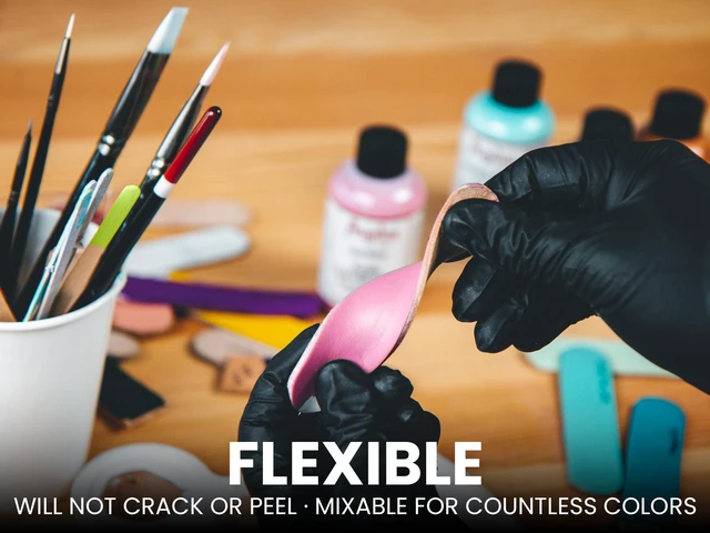Alt view image 3 of 6 - Angelus Acrylic Leather Paint, 1 Fl Oz, Black - Professional Flexible, Crack, Scratch, Peel Resistant for Shoes, Sneakers, Canvas, Furniture and Other Leather Projects