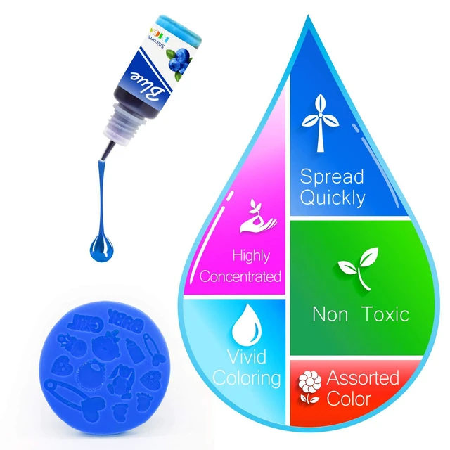 Alt view image 7 of 7 - 8 Colors Liquid Silicone Rubber Pigment Coloring Dye Vibrant