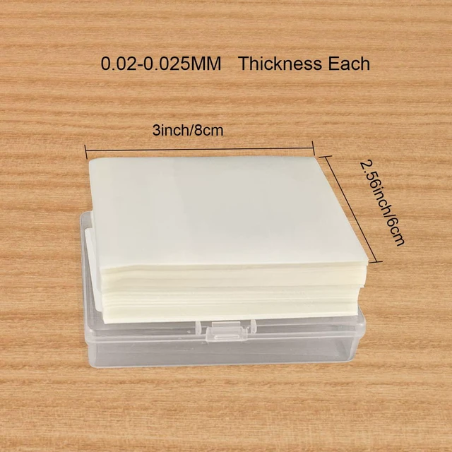 Alt view image 6 of 6 - Glutinous Rice Paper Edible Thin Sticky Wafer Papers 2.36x3.15 Inch