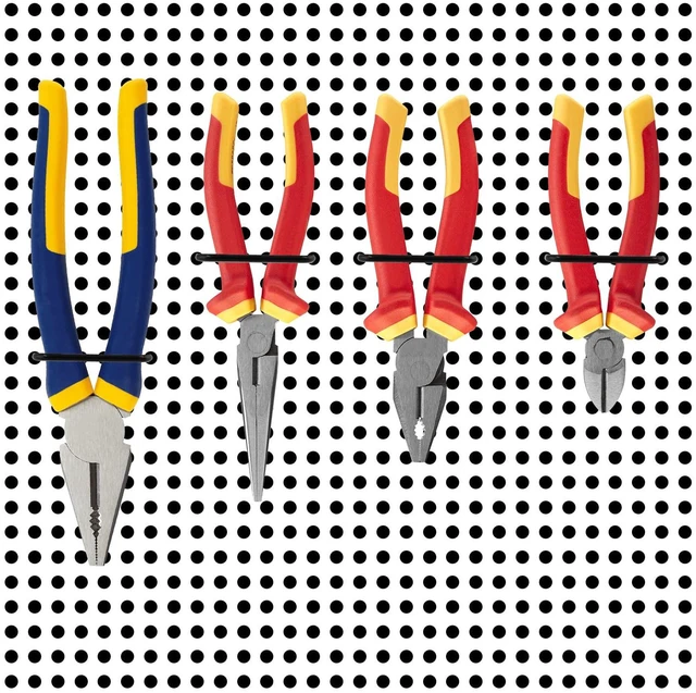 Alt view image 4 of 7 - Waziaqoc 16PCS Pegboard Plier Holders, Black