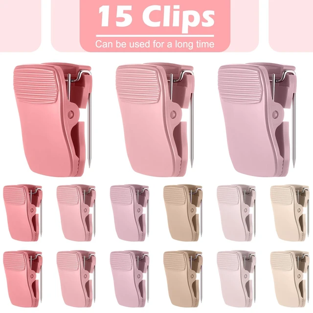 Alt view image 6 of 6 - Chiisong Cubicle Clips 15 Pcs Pink for Fabric Walls