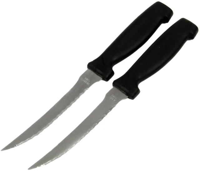 Main image of Chef Craft Select Vegetable Knife, 4.5-Inch Blade, 8.5-Inch Overall Length, 2-Piece Set, Stainless Steel/Black