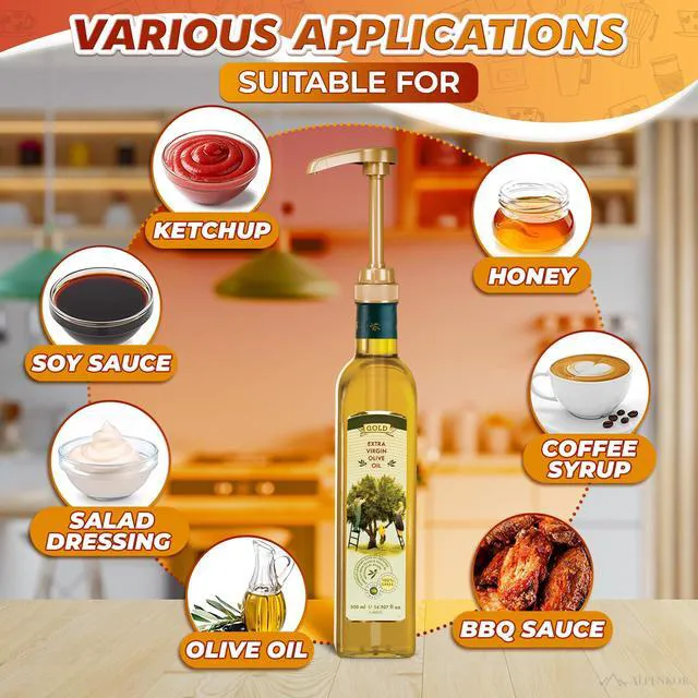 Alt view image 5 of 6 - Alpenkok 4Pcs Coffee Syrup Pump, Compatible with Skinny, Torani, Davinci