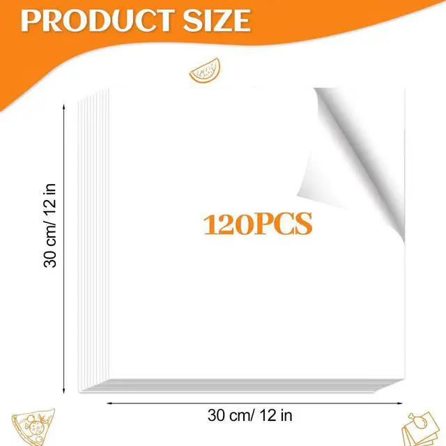 Alt view image 5 of 6 - NEBURORA 120 Pcs 12x12 Inch White Disposable Butcher Paper