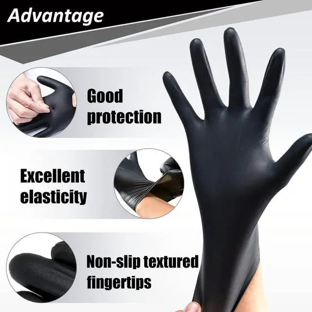 Alt view image 4 of 6 - PROMEDIX P Nitrile Disposable Gloves, 4mil, 100 Count, Latex Free, Powder Free, for Cooking, Household, Food Safe