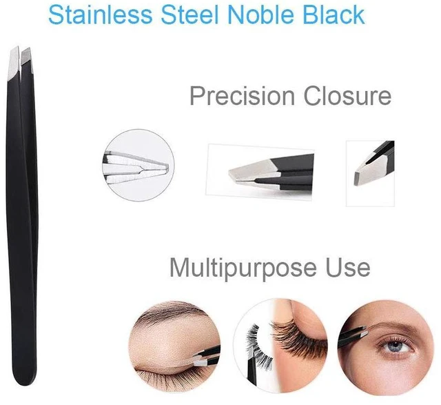 Alt view image 5 of 7 - 5-in-1 Professional Eyebrow Grooming Kit for Women and Men, Including Razor, Brush, Scissors, Slant Tweezers