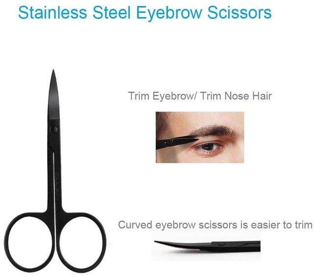 Alt view image 7 of 7 - 5-in-1 Professional Eyebrow Grooming Kit for Women and Men, Including Razor, Brush, Scissors, Slant Tweezers