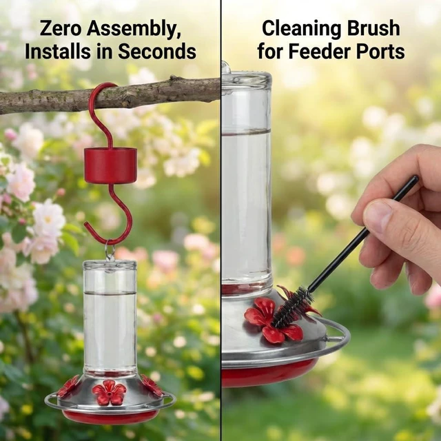 Alt view image 2 of 6 - Metal Ant Moat 4-Pack for Hummingbird Feeders