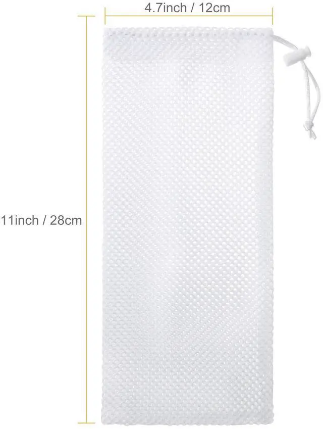 Alt view image 3 of 6 - Weewooday 3 Pieces Finch Sock Feeder Thistle Seed 4.7x11in White